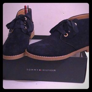 Tommy Hilfiger.... Medium Blue Suede Size 9m